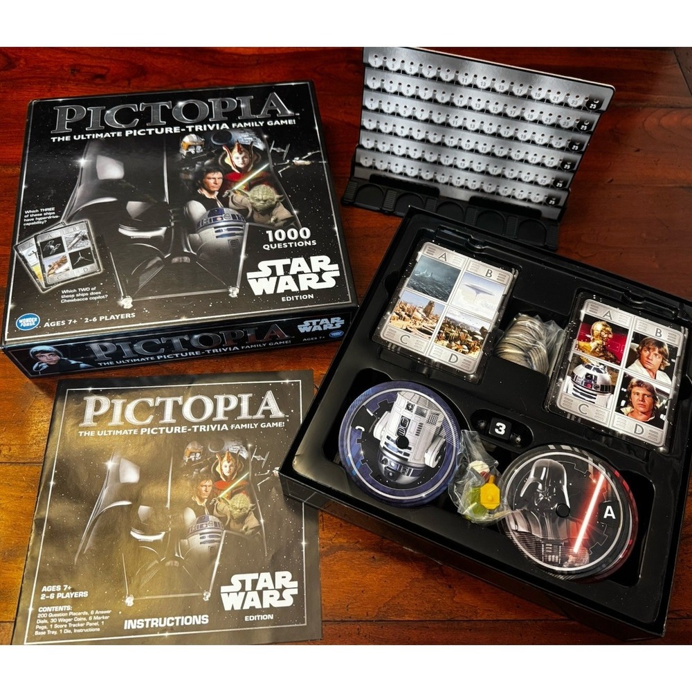 New Pictopia Star Wars Edition Ultimate Picture Trivia‎ Family Board Game